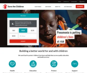 Savethechildren.org.au(Save the Children) Screenshot