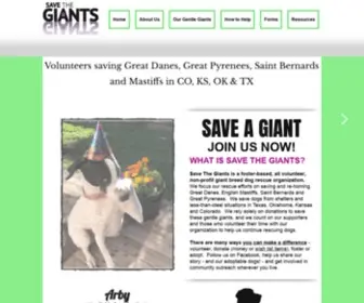 Savethegiants.com(Save The Giants) Screenshot