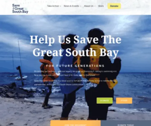 Savethegreatsouthbay.org(Revitalizing Long Island's Great South Bay) Screenshot