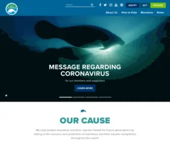 Savethemanatee.org(Our mission) Screenshot