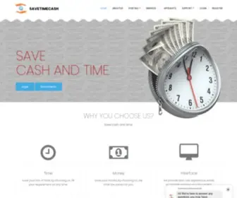 Savetimecash.com(Services provider company) Screenshot