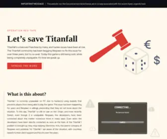 Savetitanfall.com(Savetitanfall) Screenshot