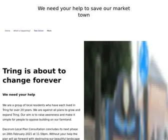 Savetring.com(We need your help to save our market town) Screenshot