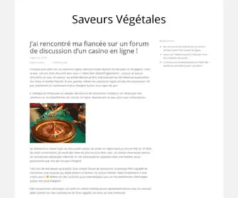 Saveursvegetales.com(Végétales) Screenshot