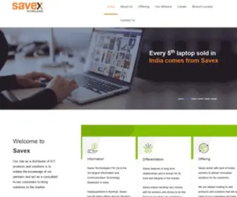 Savex.in(Savex Technologies) Screenshot