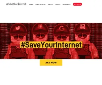 Saveyourinternet.eu(You can still stop #article13 (aka #article17)) Screenshot