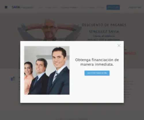 Saviafinanciacion.com(Descuento de Pagarés y Anticipo de Facturas) Screenshot