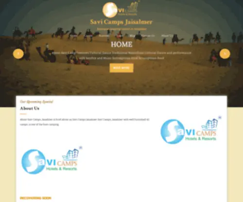 Savicamps.com(Savi Camps Jaisalmer) Screenshot