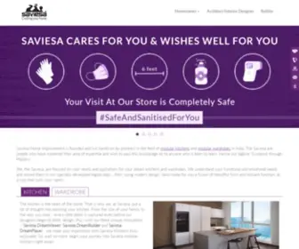 Saviesahome.com(Modular Kitchen Manufacturers in India) Screenshot