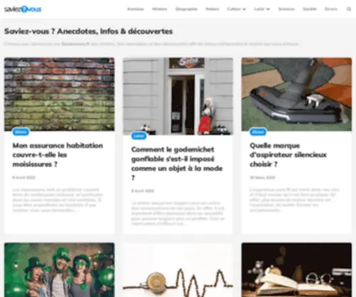 Saviezvous.fr(Anecdotes) Screenshot