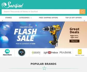 Savified.com(Coupons, Promo Codes & Deals & More 2021) Screenshot