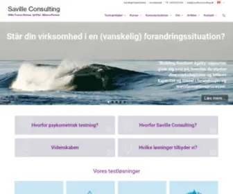 Savilleconsulting.dk(Bedste personlighedstest & færdighedstest) Screenshot