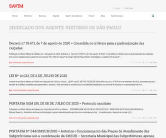 Savim.org.br(Sindicado dos Agente Vistores de São Paulo) Screenshot