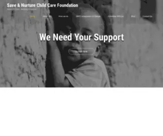 Savingachild.org(Save & Nurture Child Care Foundation) Screenshot