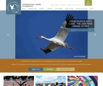 Savingcranes.org(International Crane Foundation) Screenshot