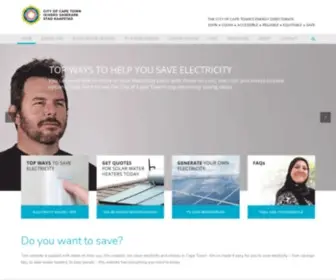 Savingelectricity.org.za(Save Electricity) Screenshot