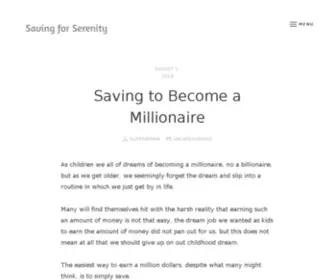 Savingforserenity.com(Savingforserenity) Screenshot