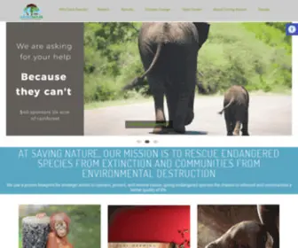 Savingnature.com(Endangered Species) Screenshot