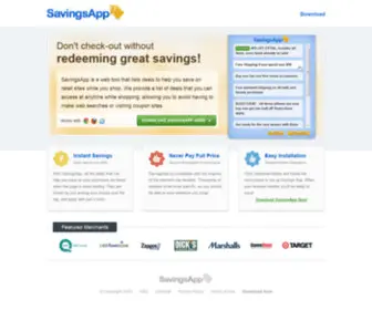 Savings-APP.com(Keywords) Screenshot