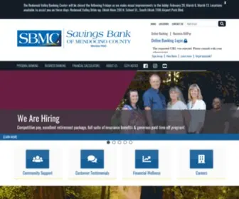 Savingsbank.com(Savings Bank of Mendocino) Screenshot