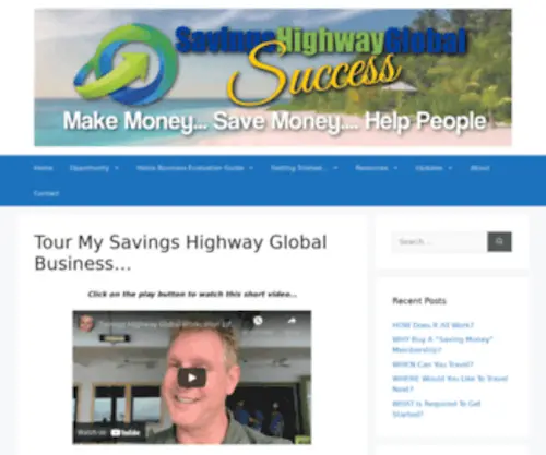SavingshighwayGlobalsuccess.com(Savings Highway Global Success) Screenshot