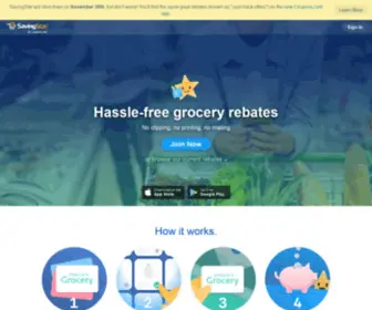 Savingstar.com(Cash back on groceries with coupons & deals) Screenshot