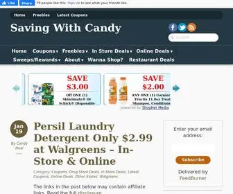 Savingwithcandy.com(Saving With Candy) Screenshot