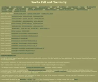 Savitapall.com(Savita Pall and Chemistry) Screenshot