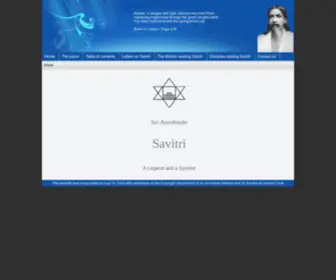 Savitrithepoem.com(Savitri by Sri Aurobindo) Screenshot