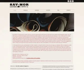 SavMorleatherca.com(Leather Suppy) Screenshot