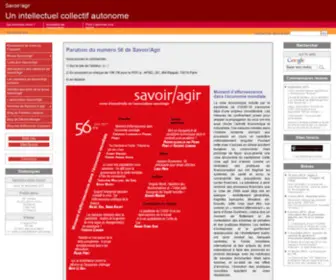 Savoir-Agir.org(Savoir/agir) Screenshot