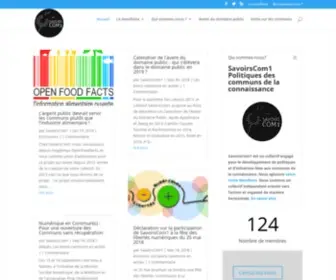 Savoirscom1.info(Politiques des biens communs de la connaissance) Screenshot