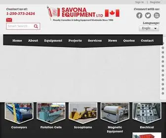 Savonaequipment.com(Gold Mining Equipment and Used Mining Equipment for Sale) Screenshot