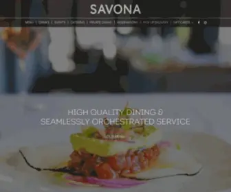 Savonarestaurant.com(Main Line) Screenshot