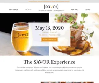 Savorcraftbeer.com(SAVOR) Screenshot