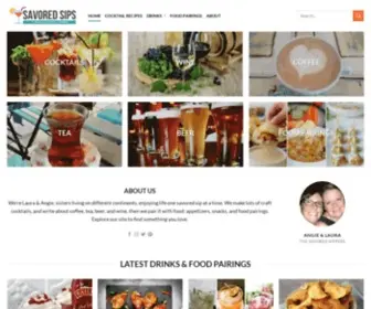 Savoredsips.com(Savored Sips) Screenshot