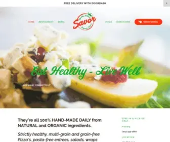 Savorhealthypizza.com(Savor) Screenshot