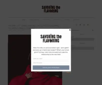 Savoringtheflavoring.com(Savoring the flavoring) Screenshot