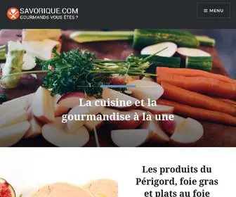 Savorique.com(Blog) Screenshot