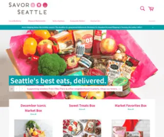 Savorseattle.com(Savor Seattle Food Delivery) Screenshot