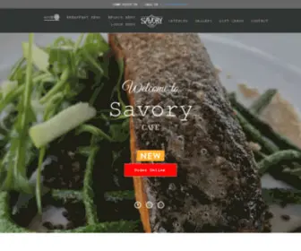 Savorycafeonmain.com(Savory Café Restaurant) Screenshot