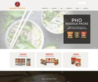 Savorychoice.com(Wholesale Frozen & Refrigerated Food Manufacturers) Screenshot