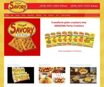 Savoryfinefoods.com(Savory Fine Foods) Screenshot