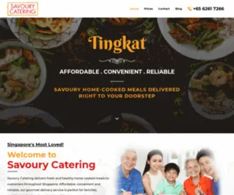 Savorykitchen.com.sg(Healthy Tingkat Catering Singapore) Screenshot