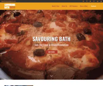 Savouringbath.com(Food and Drink Tours of the UNESCO World Heritage City of Bath) Screenshot