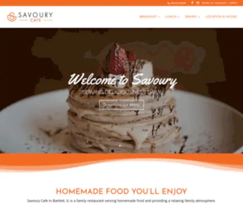 Savourycafe.com(Savoury Cafe) Screenshot