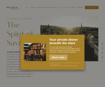 Savoy-Zuerich.ch(The Zurich luxury hotel in the Old Town) Screenshot