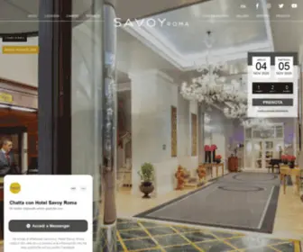 Savoy.it(Scopri lo charme di Hotel Savoy) Screenshot