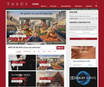 Savoycorby.co.uk(Savoy Cinema) Screenshot