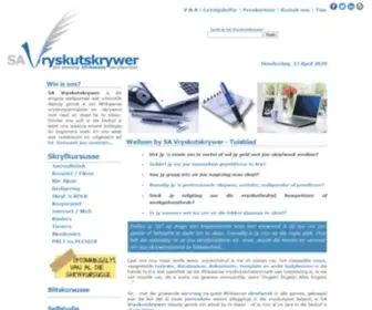 Savryskutskrywer.co.za(SA Vryskutskrywer SA Vryskutskrywer) Screenshot